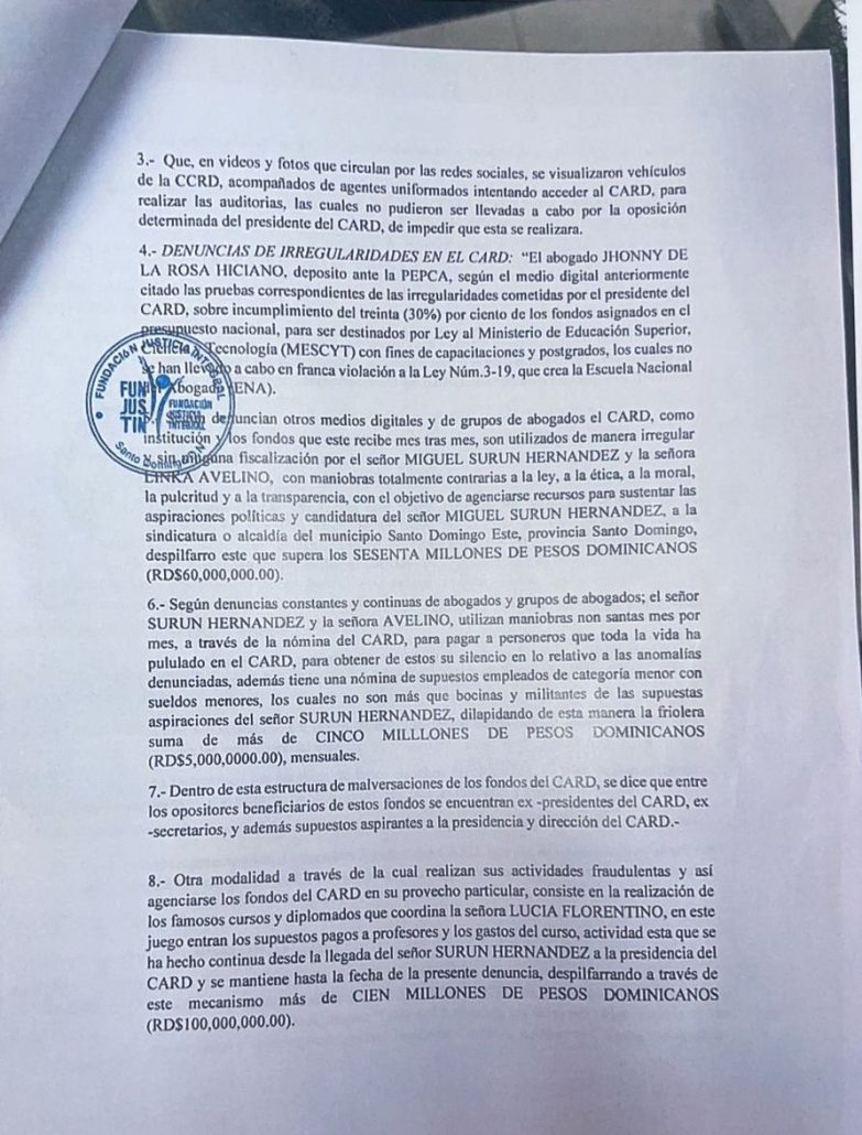 Someten a Miguel Surún ante la Pepca por supuestas irregularidades en Colegio de Abogados - Noticias de hoy en República Dominicana | De Último Minuto