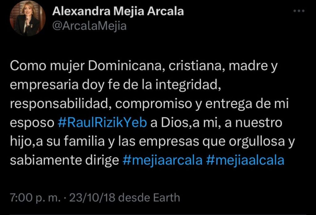 Exesposa de Rizik Yeb en 2018 presumía las cualidades por la que se sentía orgullosa del empresario - Noticias de hoy en República Dominicana | De Último Minuto
