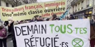 Los sin papeles protestan en París contra la nueva ley de inmigración