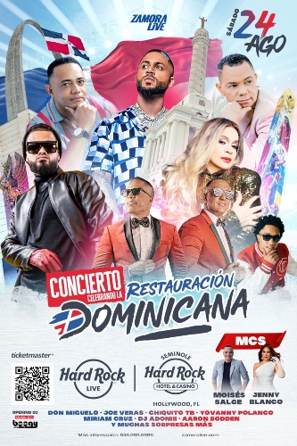 Zamora Live presenta concierto: “Restauración Dominicana” - Noticias de hoy en República Dominicana | De Último Minuto