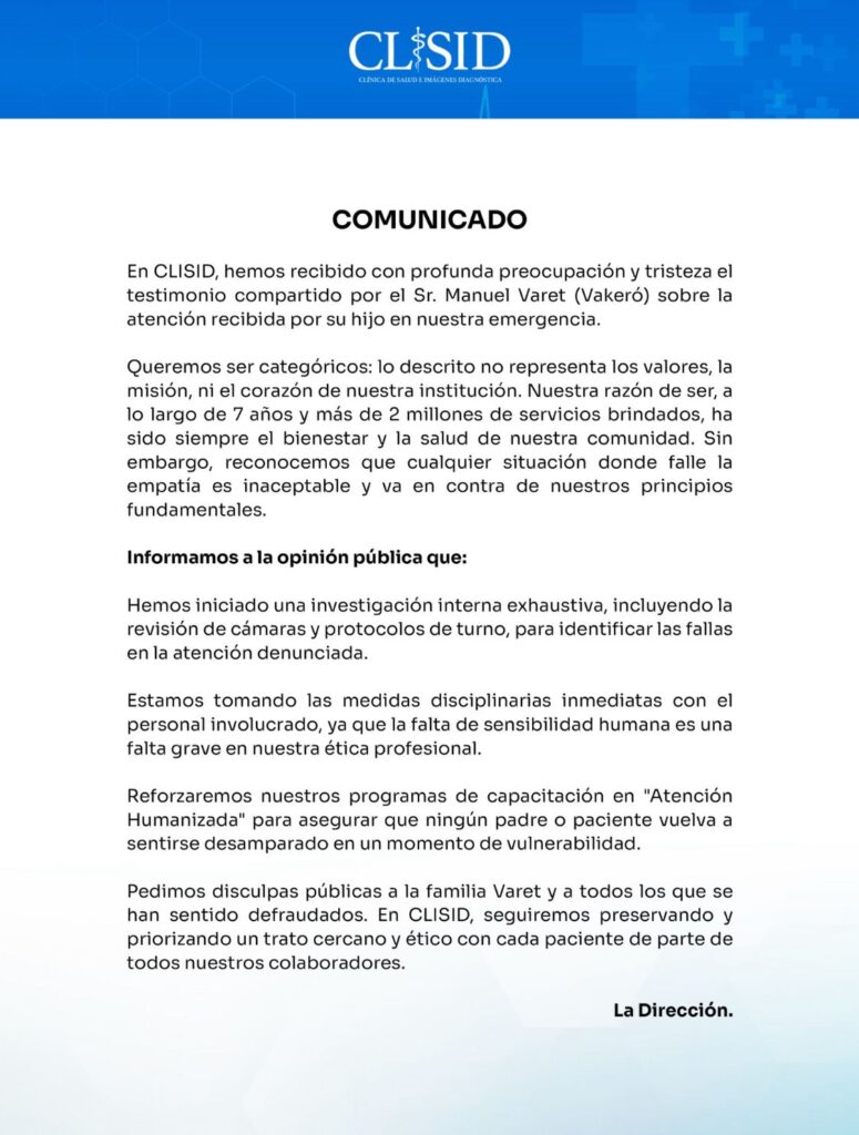 Centro médico se pronuncia tras denuncia pública del artista Vakeró | 1 | Centro médico se pronuncia tras denuncia pública del artista Vakeró - Noticias de hoy en República Dominicana | De Último Minuto