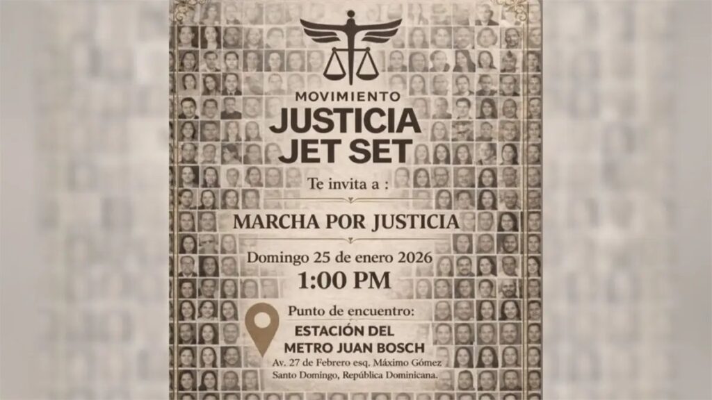 Movimiento Justicia Jet Set convoca Marcha para el domingo 25 de enero - Noticias de hoy en República Dominicana | De Último Minuto
