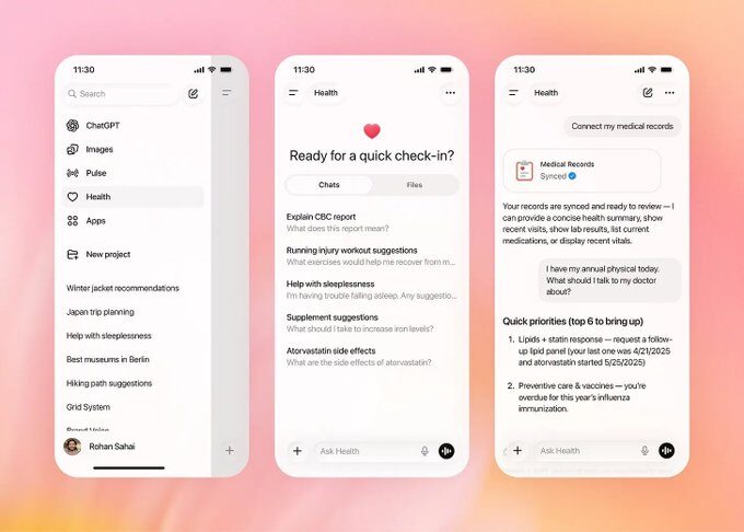 OpenAI lanza un apartado de salud en ChatGPT y anima a los usuarios a compartir sus datos - Noticias de hoy en República Dominicana | De Último Minuto