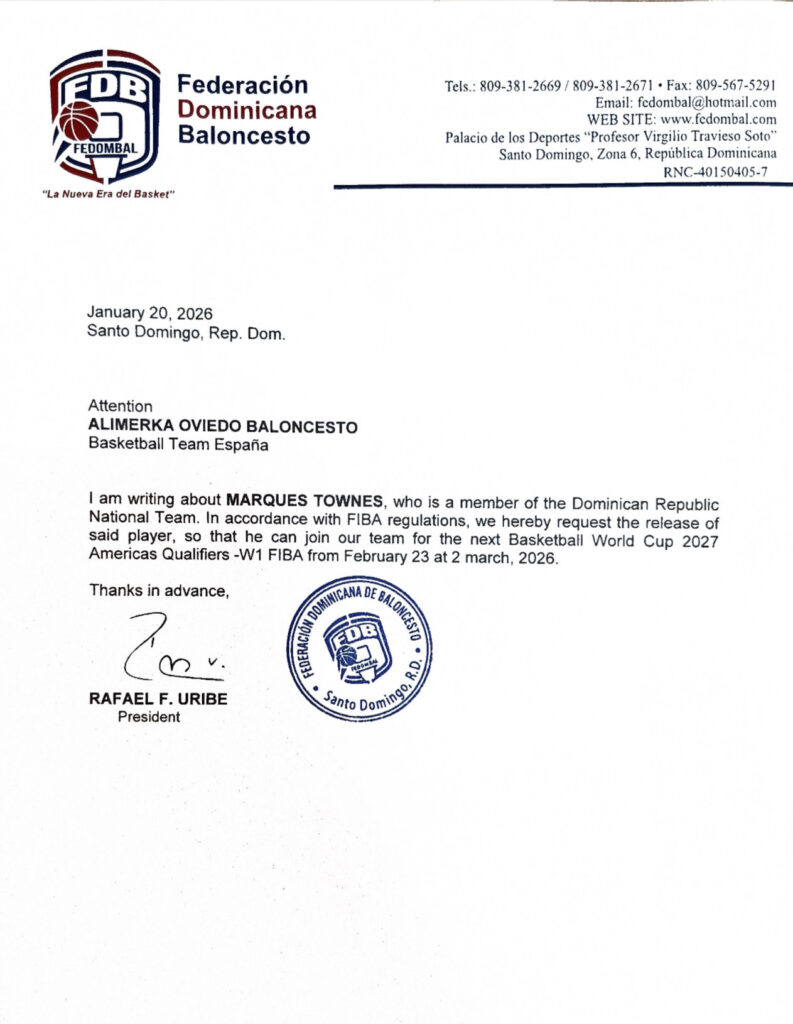 Marques Townes expresses discomfort over management of his call-up to the Dominican Republic national basketball team | De Último Minuto English