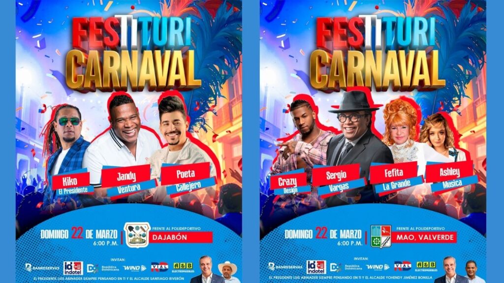 Conciertos del FESTITURICARNAVAL continúan por todo el país - Noticias de hoy en República Dominicana | De Último Minuto