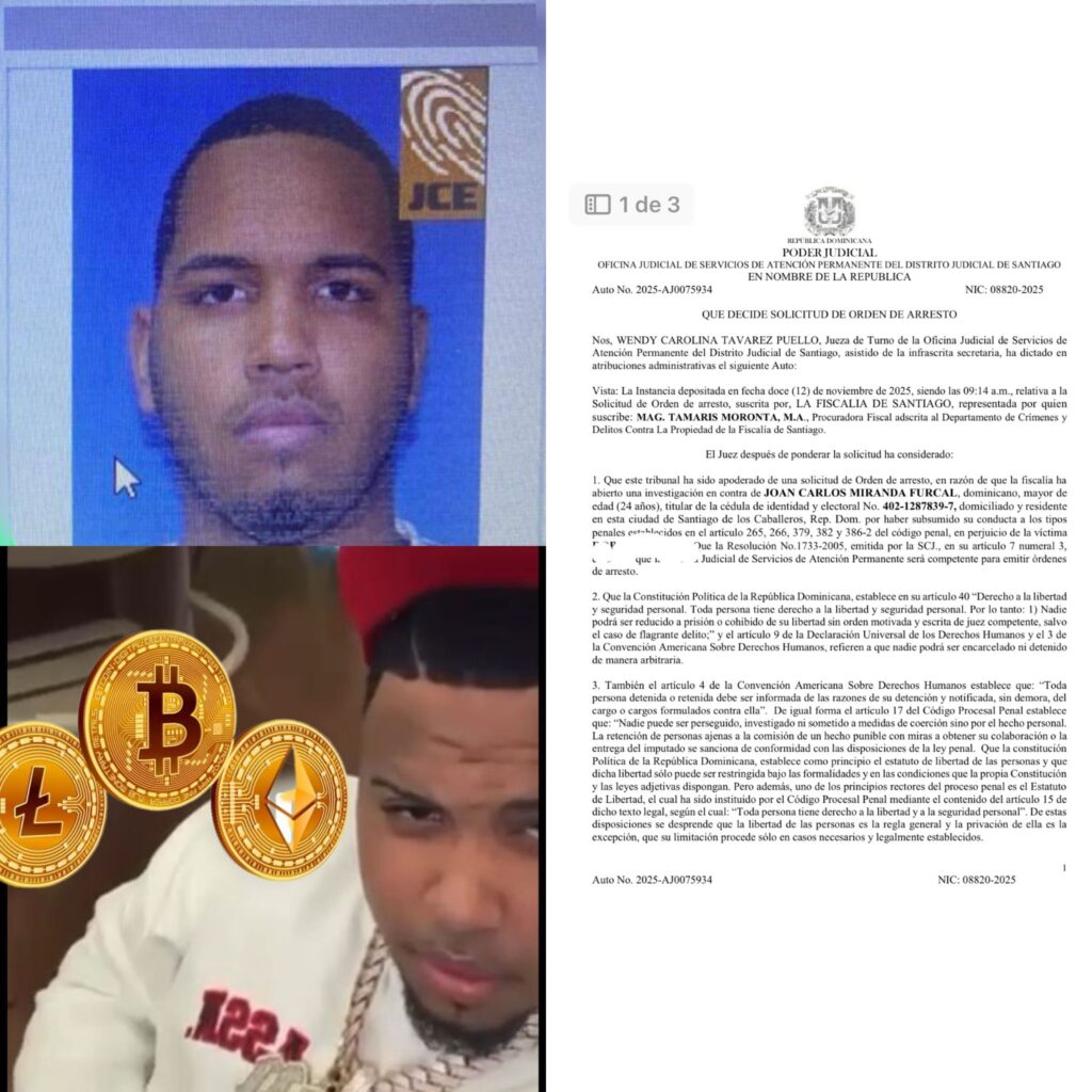 DICRIM persigue a hombre acusado de secuestro y robo de más de US$700 mil en criptomonedas en Santiago | 3 | DICRIM persigue a hombre acusado de secuestro y robo de más de US$700 mil en criptomonedas en Santiago - Noticias de hoy en República Dominicana | De Último Minuto