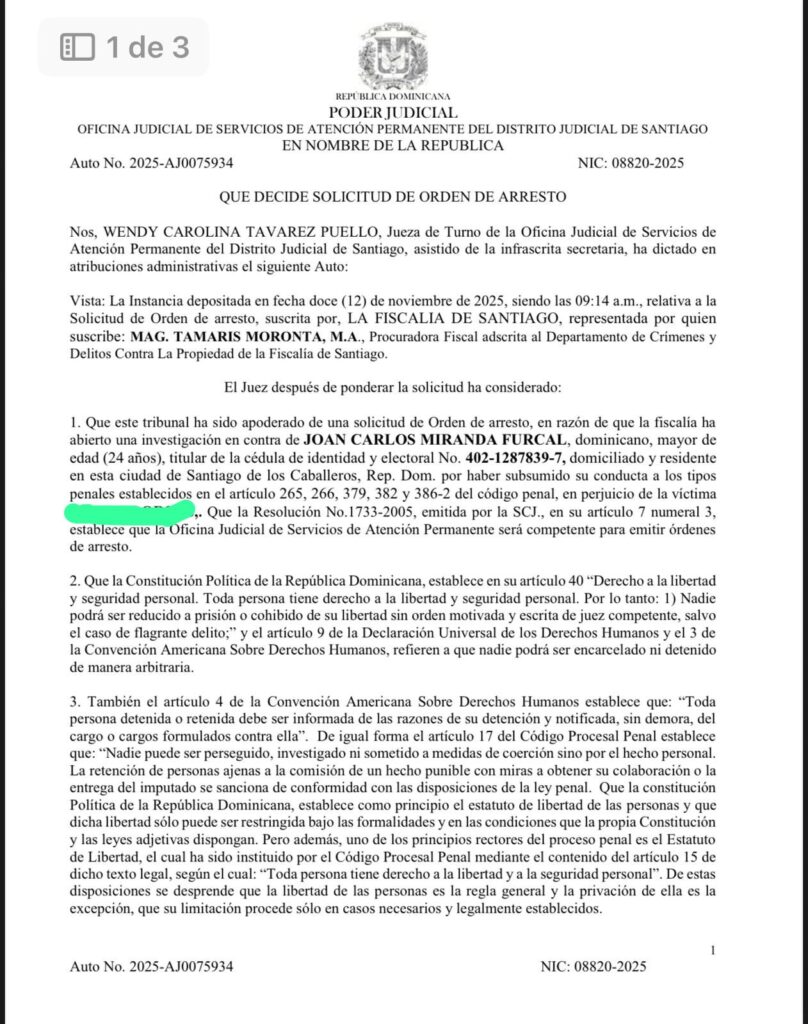 DICRIM persigue a hombre acusado de secuestro y robo de más de US$700 mil en criptomonedas en Santiago | 1 | DICRIM persigue a hombre acusado de secuestro y robo de más de US$700 mil en criptomonedas en Santiago - Noticias de hoy en República Dominicana | De Último Minuto